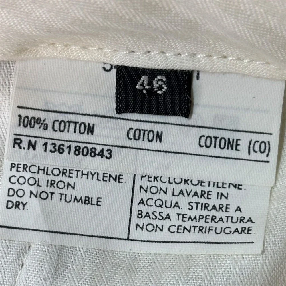 Salvatore Ferragamo Men's Beige Corduroy Dress Pants‎ Size 46 Waist 30 Inseam
